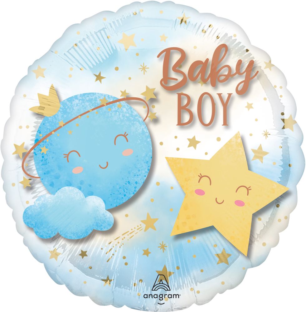 21" Panoramic Little Moon Boy Balloon