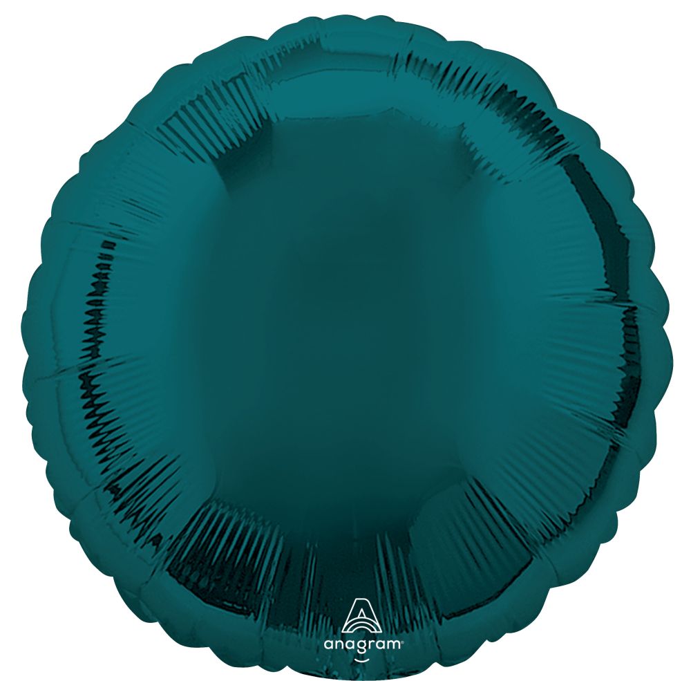 18" Circle Aquamarine Flat Balloon