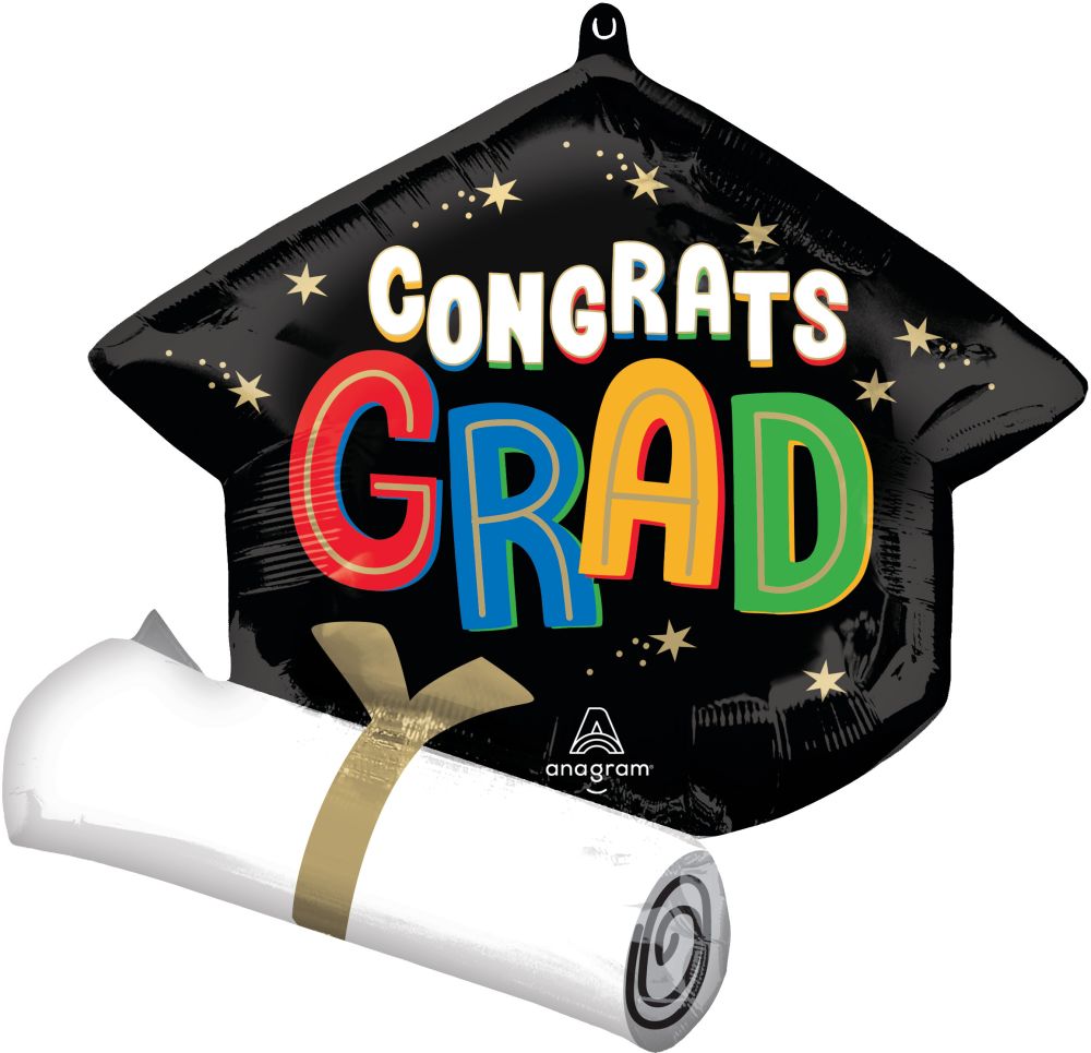 SuperShape Bright Future Congrats Grad Balloon