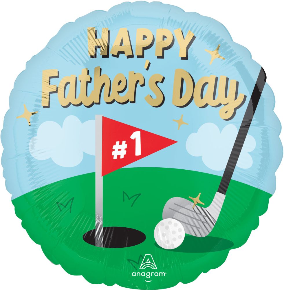 Standard Happy Fathers Day Tee-rific Dad Balloon