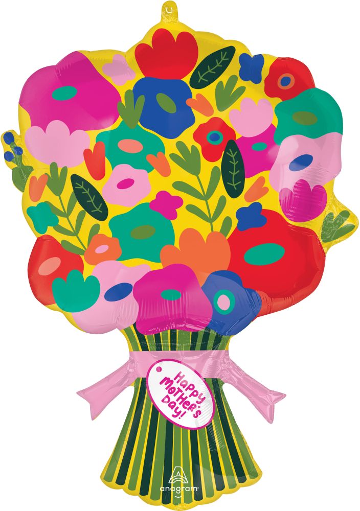 SuperShape Happy Mothers Day Hothouse Petals Balloon