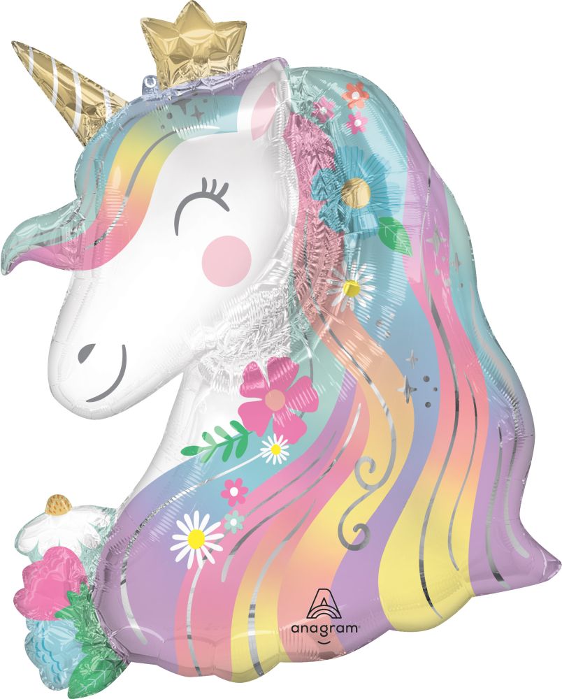 SuperShape Whimsical Unicorn Balloon