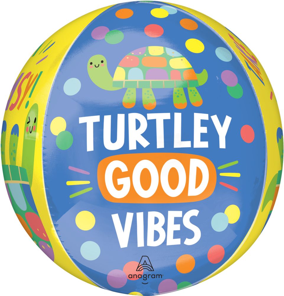 Orbz Tranquil Turtle Get Well Take it Easy Balloon