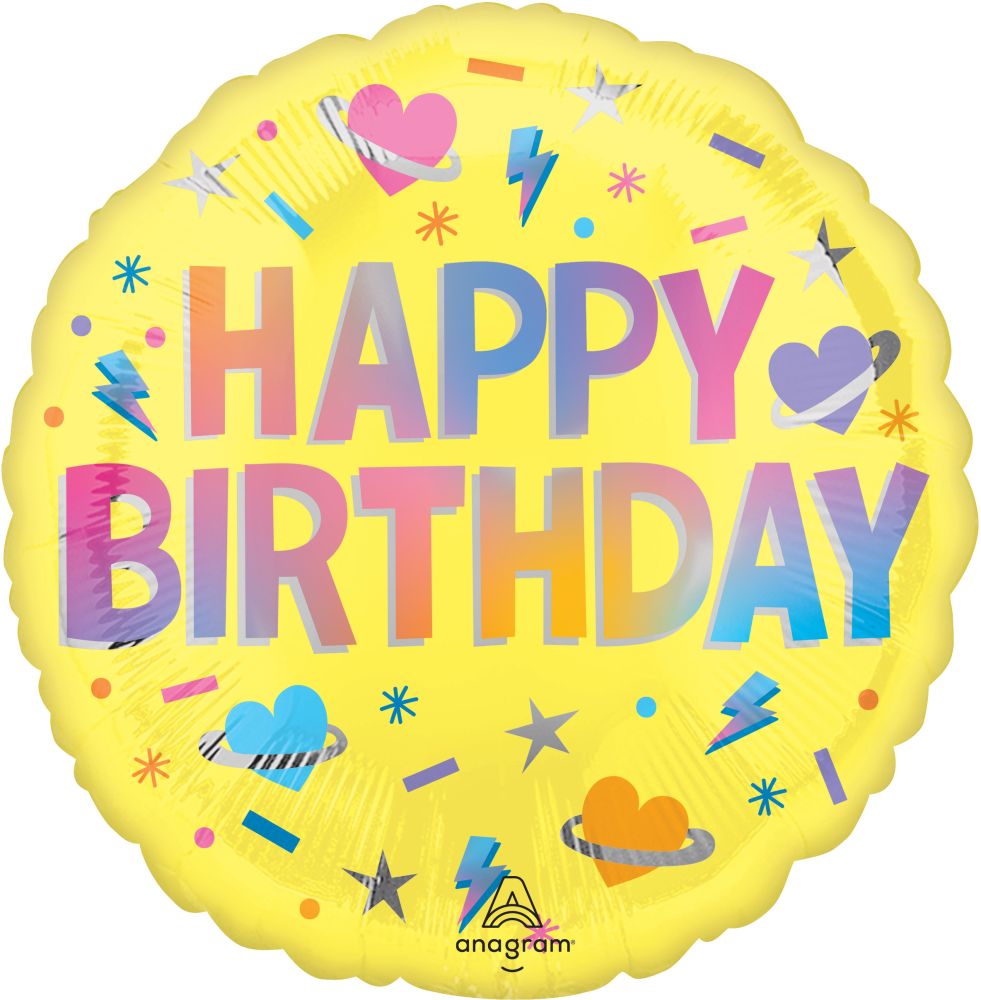 Standard Solar Flare Birthday Balloon