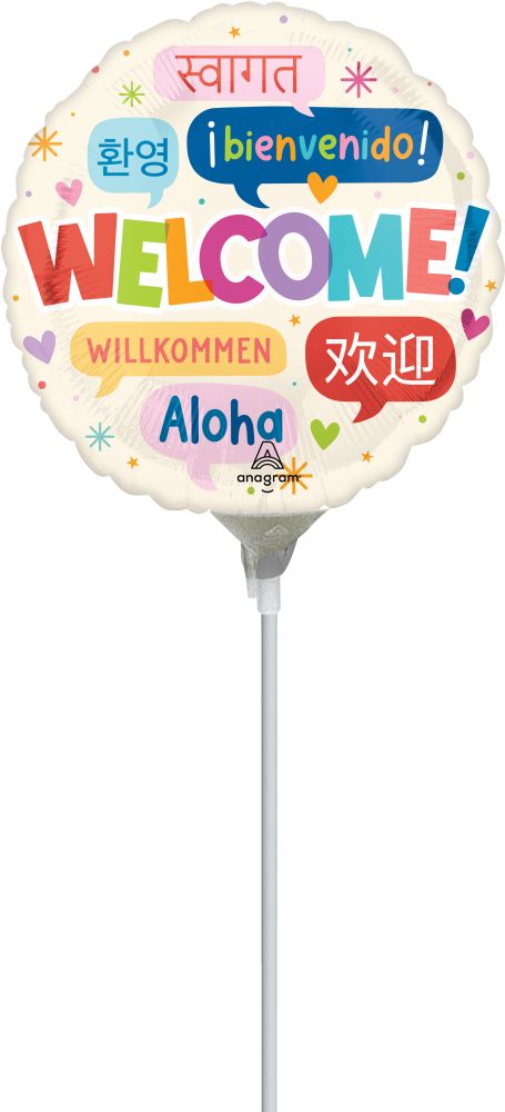 09" Welcome Languages Balloon