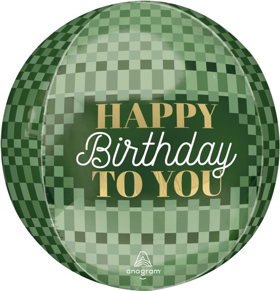 Orbz Stylish Sage Birthday Balloon