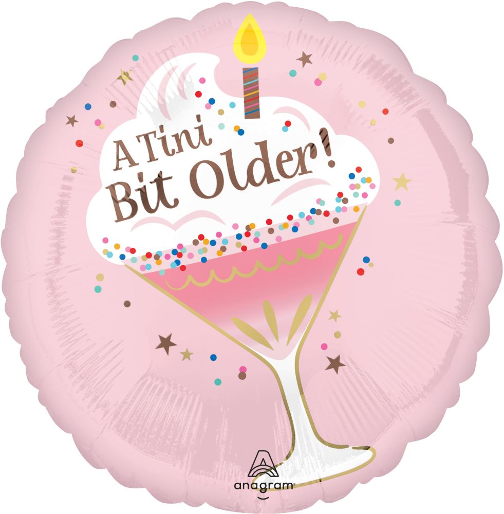 Standard A Tini Bit Older Birthday Balloon