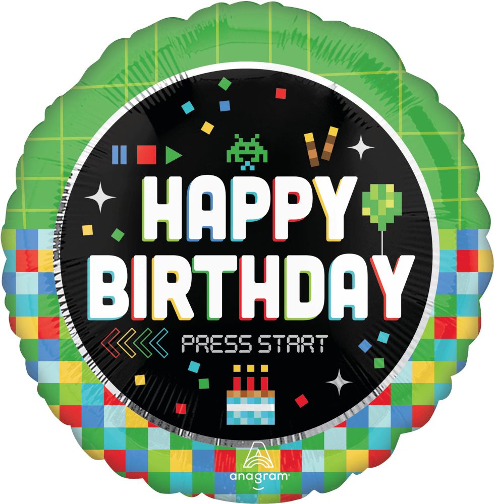 Standard 8-Bit Birthday Balloon