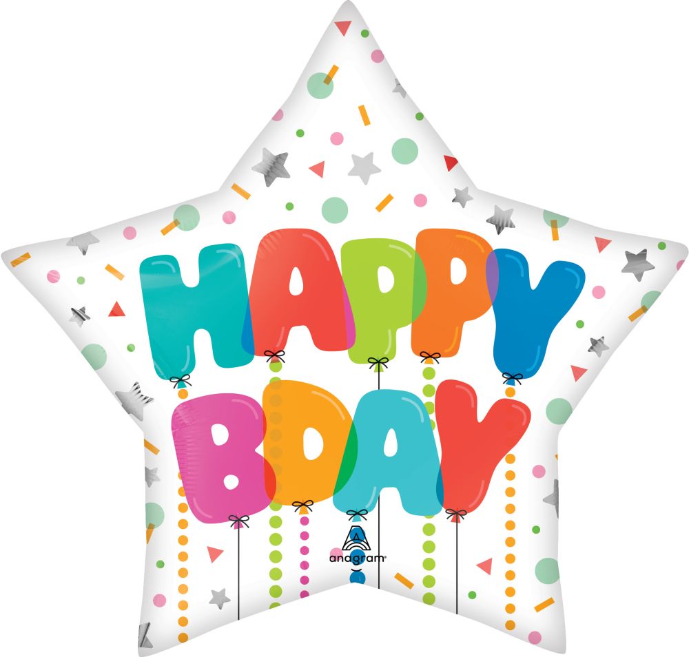 Jumbo Happy Balloon Bash Birthday Balloon