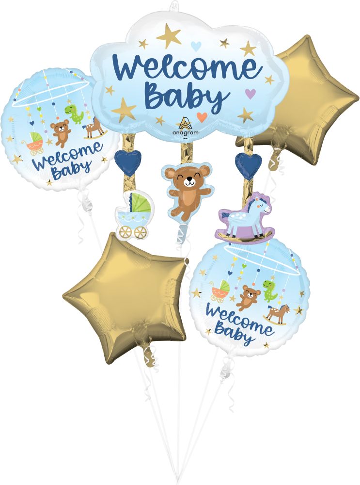 Bouquet Tiny Treasures Boy Balloon
