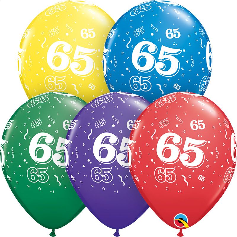 11" 65-A-Round Assortment (50pcs) Balloons