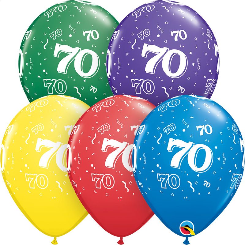 11" 70-A-Round Assortment (50pcs) Balloons