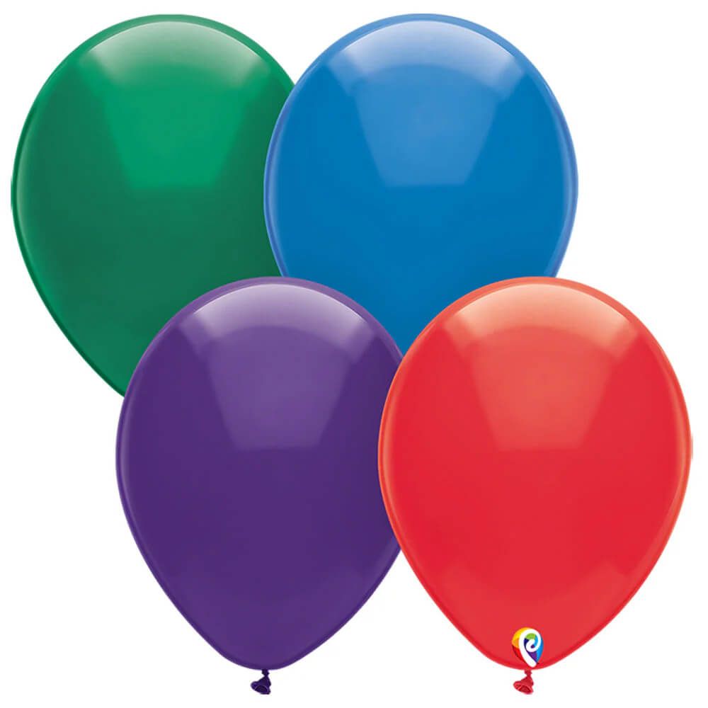 Funsational 12" Crystal Assortment (15pcs) Balloons