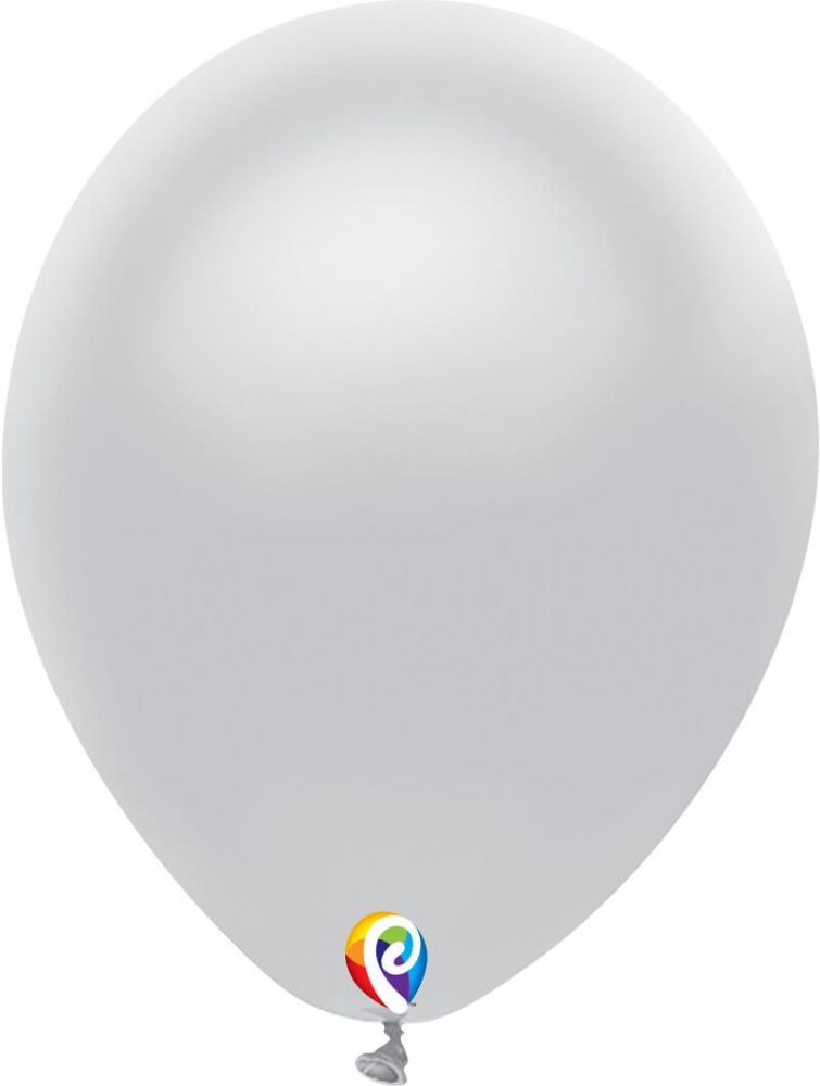 Funsational 12" Silver (12pcs) Balloons