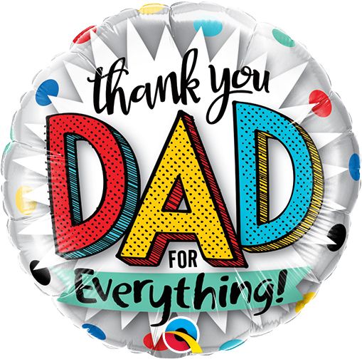 09" Thank You Dad For Everything Balloon