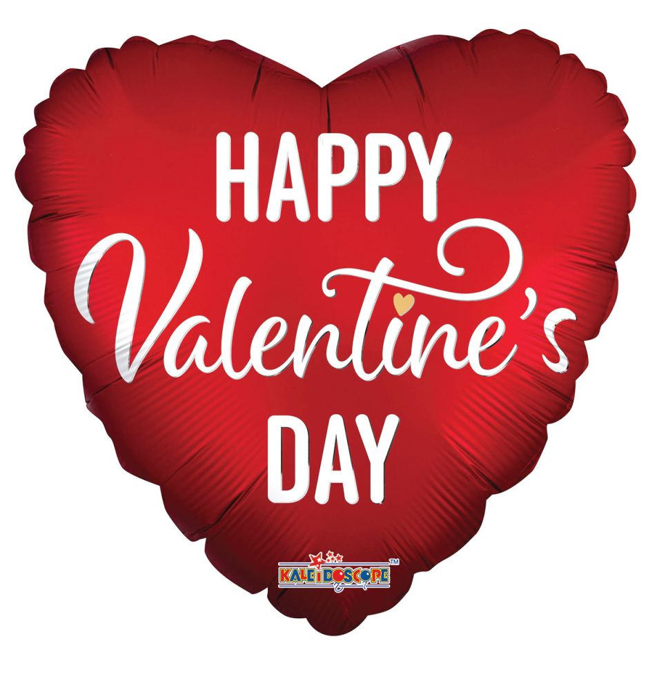 04" Valentine On Red Matte Balloon