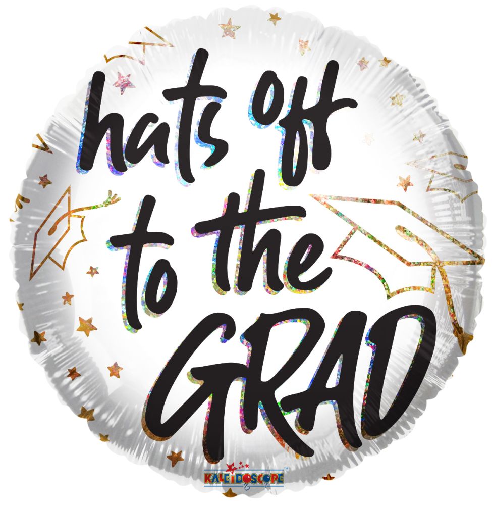 09" Hats Off To The Grad Balloon