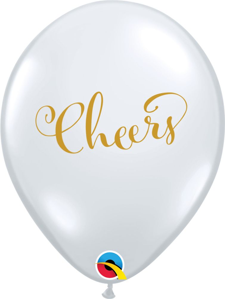 11" Simply Cheers Diamond Clear (50pcs) Balloons