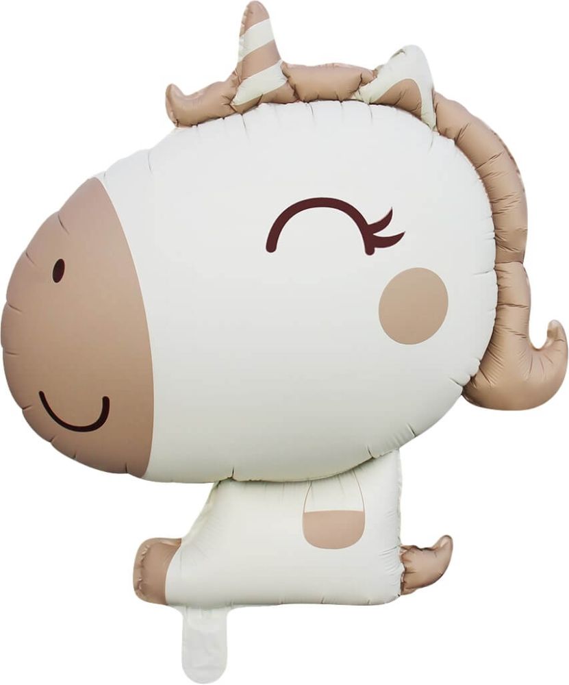 31" Matte Latte Baby Unicorn Balloon
