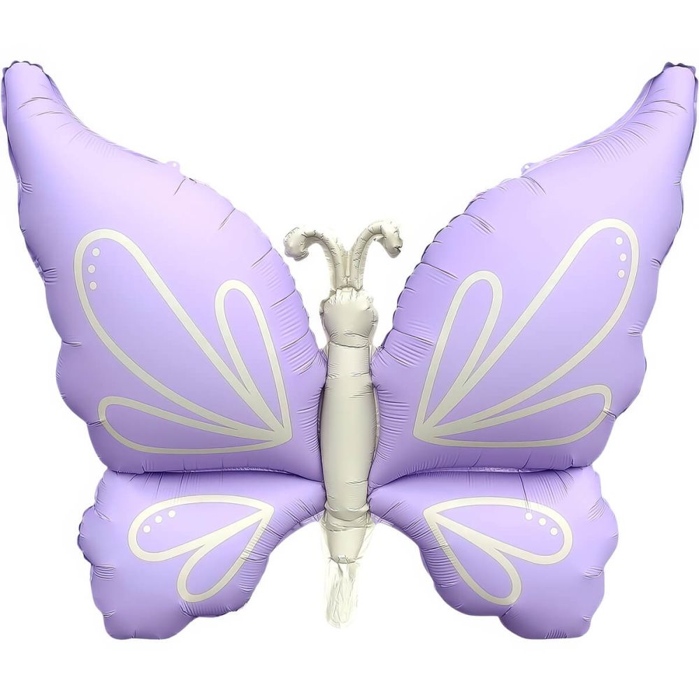 37" Matte Lilac Elegant Butterfly Balloon