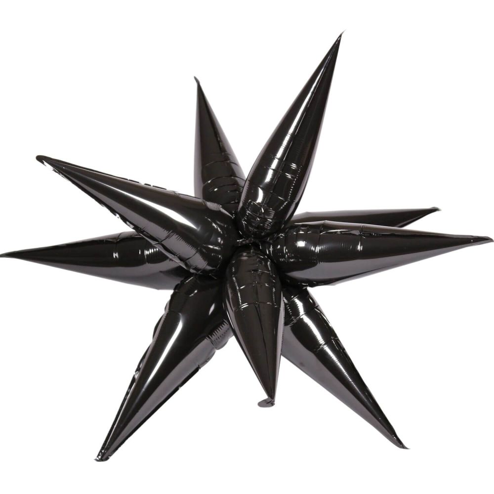 Magic Starburst 26" Black Balloon