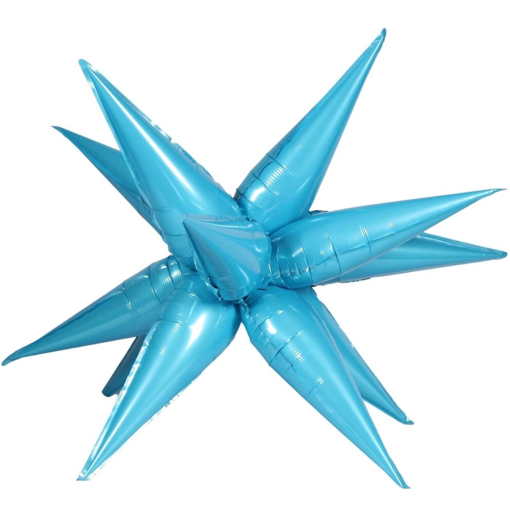 Magic Starburst 40" Light Blue Balloon
