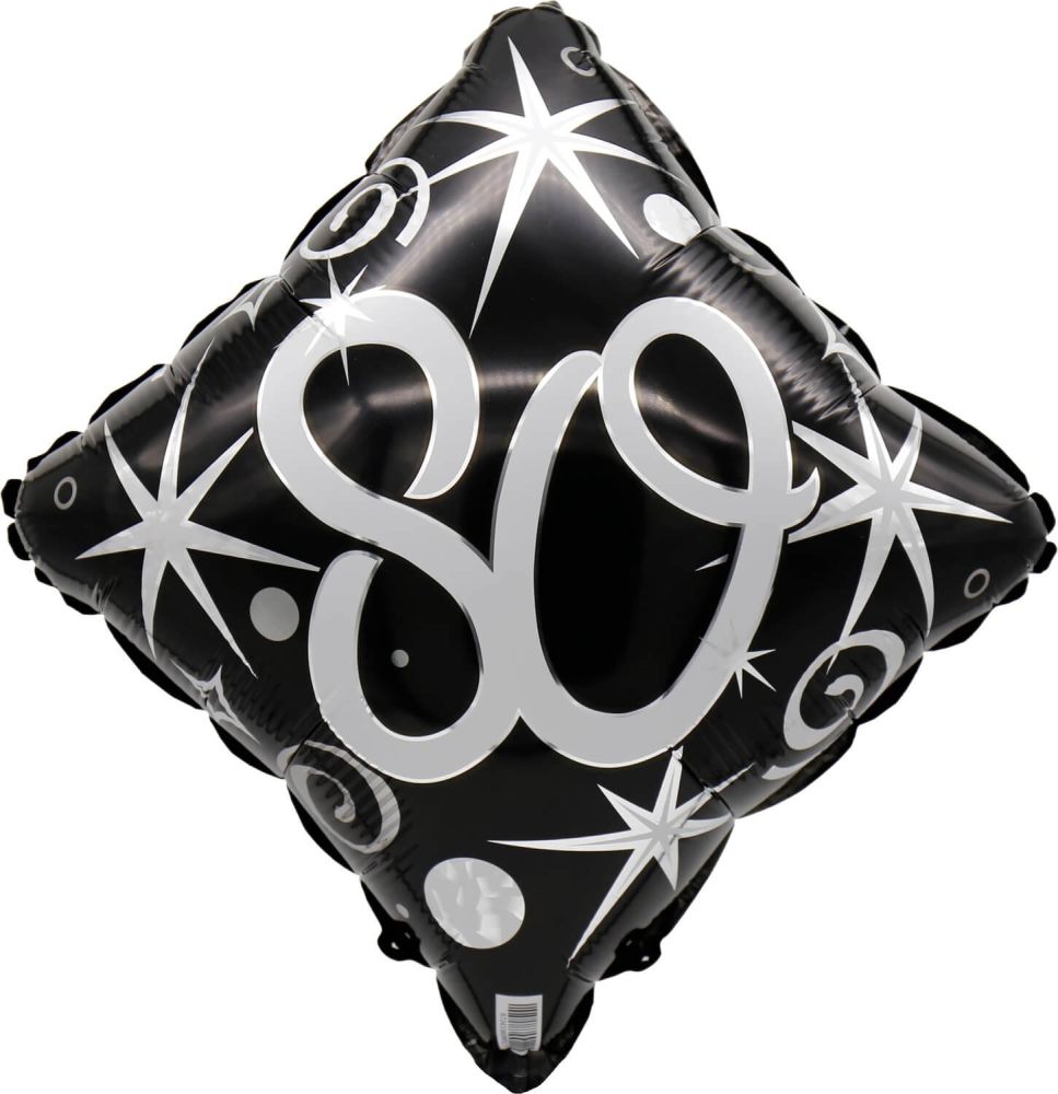 18" 80 Elegant Sparkles and Swirls Balloon Airise