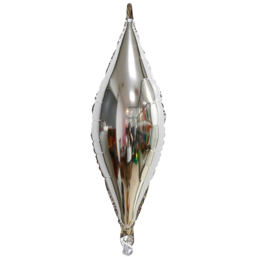 38" Taper Silver Balloon