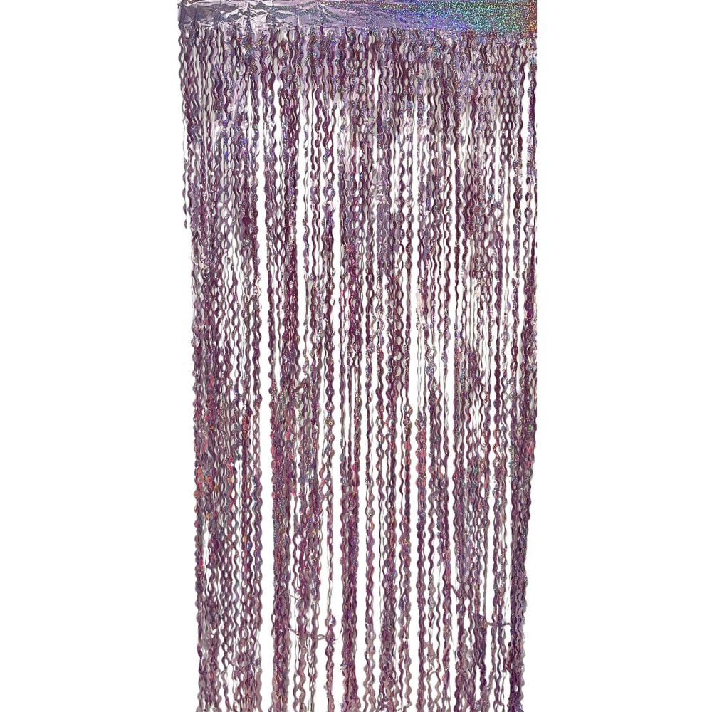 6.5ft x 3.25ft Wave Curtain - Pink