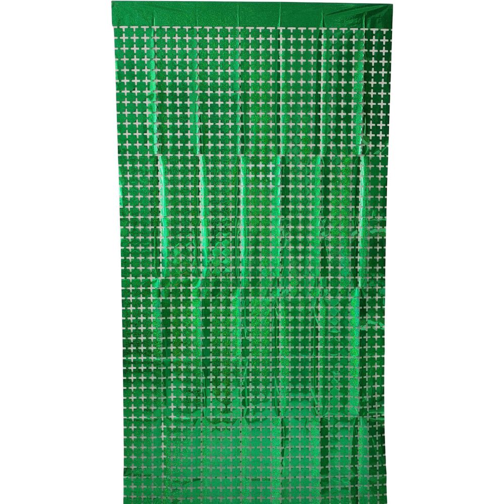 6.5ft x 3.25ft Square Curtain - Green