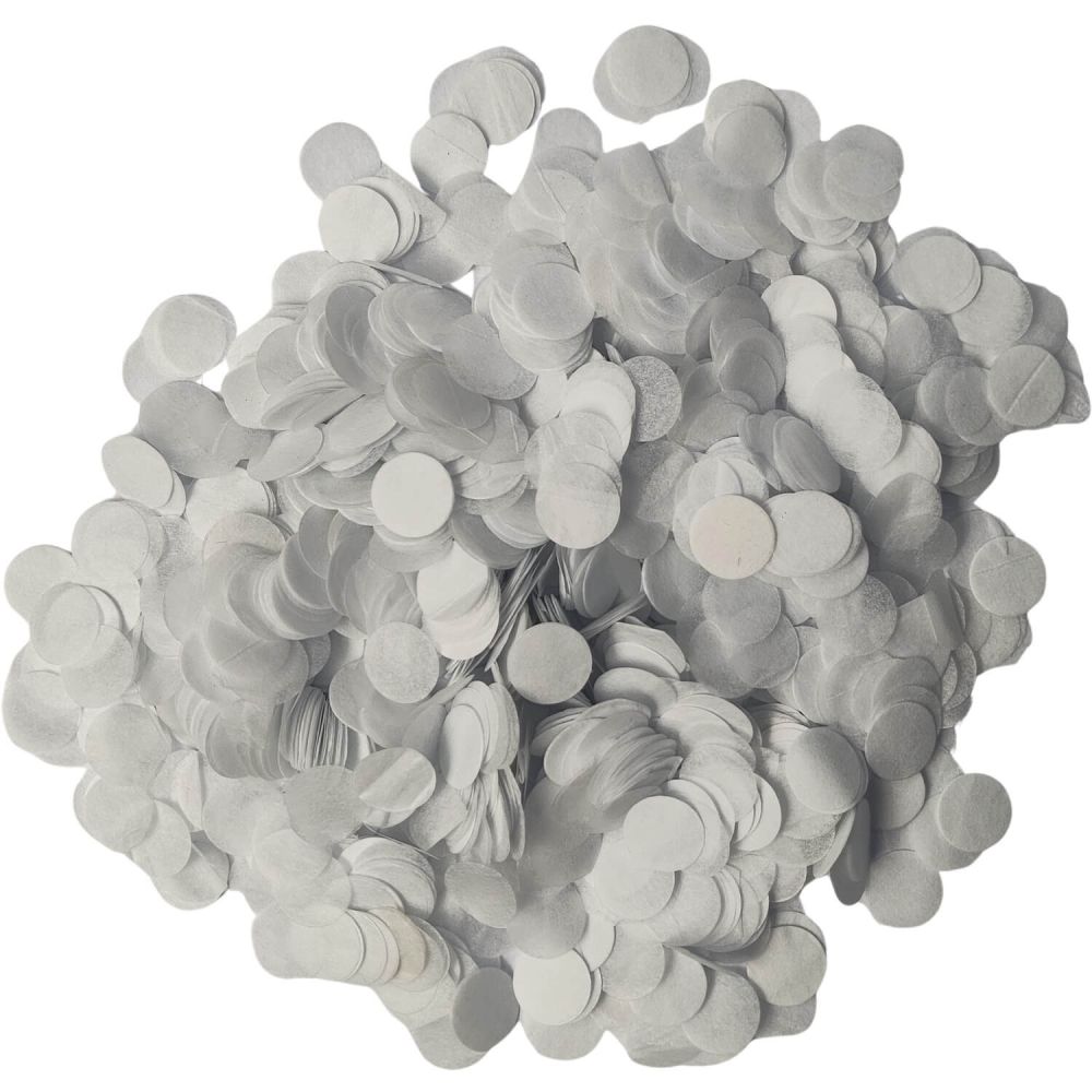 Confetti 20 g - 1cm Paper White