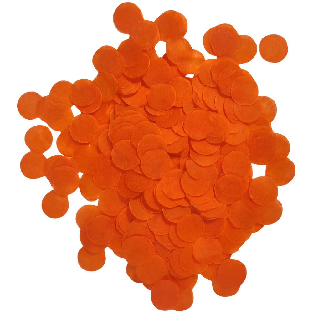 Confetti 20 g - 1cm Paper Orange