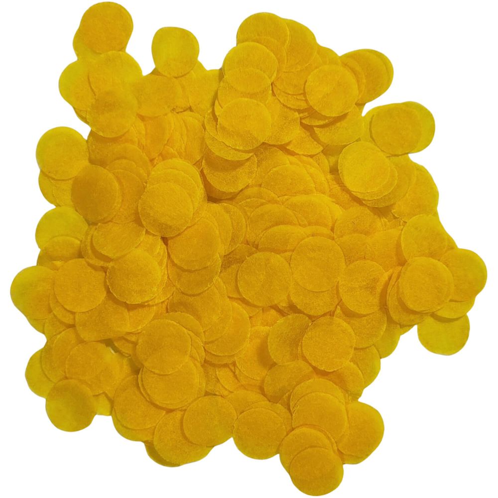 Confetti 20 g - 1cm Paper Yellow