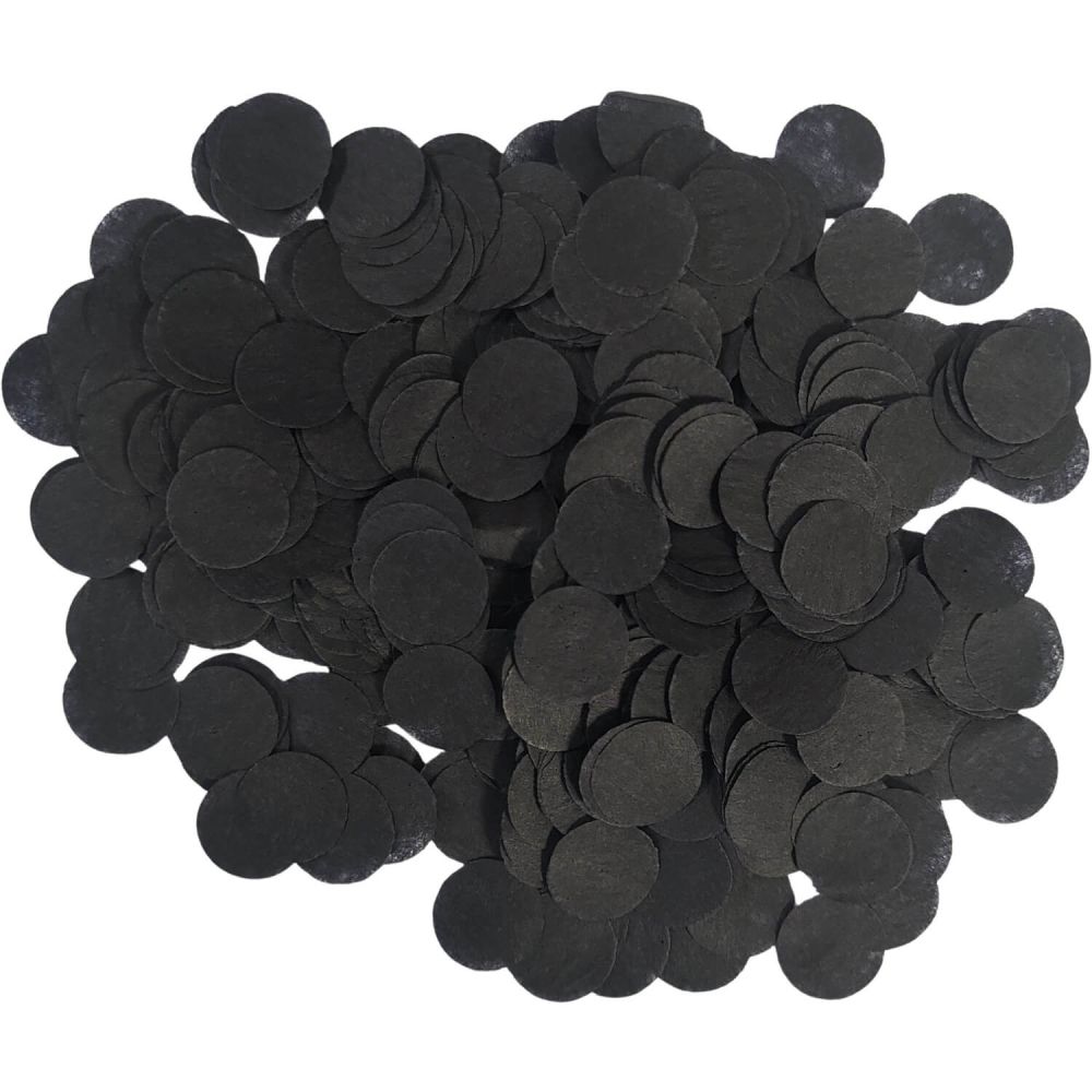 Confetti 200 g - 1cm Paper Black