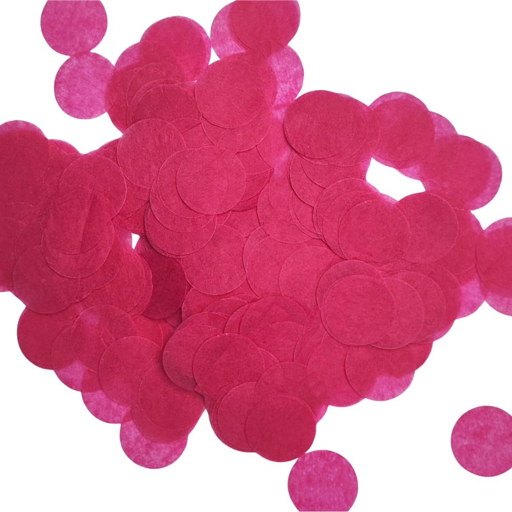 Confetti 200 g - 2.5cm Paper Hot Pink