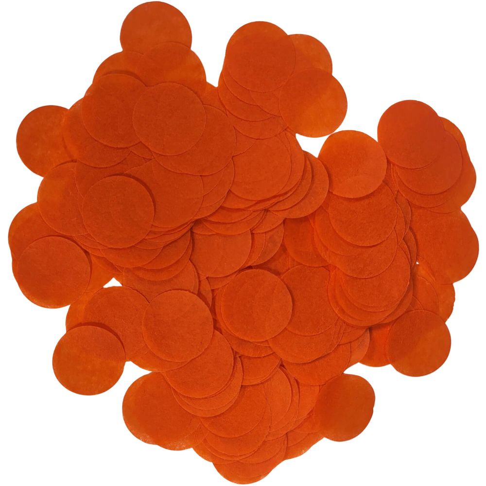 Confetti 200 g - 2.5cm Paper Orange