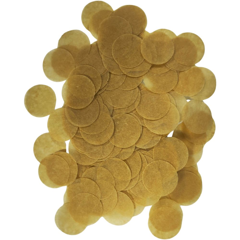 Confetti 200 g - 2.5cm Paper Gold