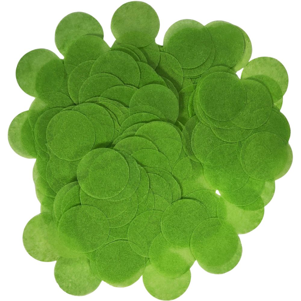 Confetti 200 g - 2.5cm Paper Green