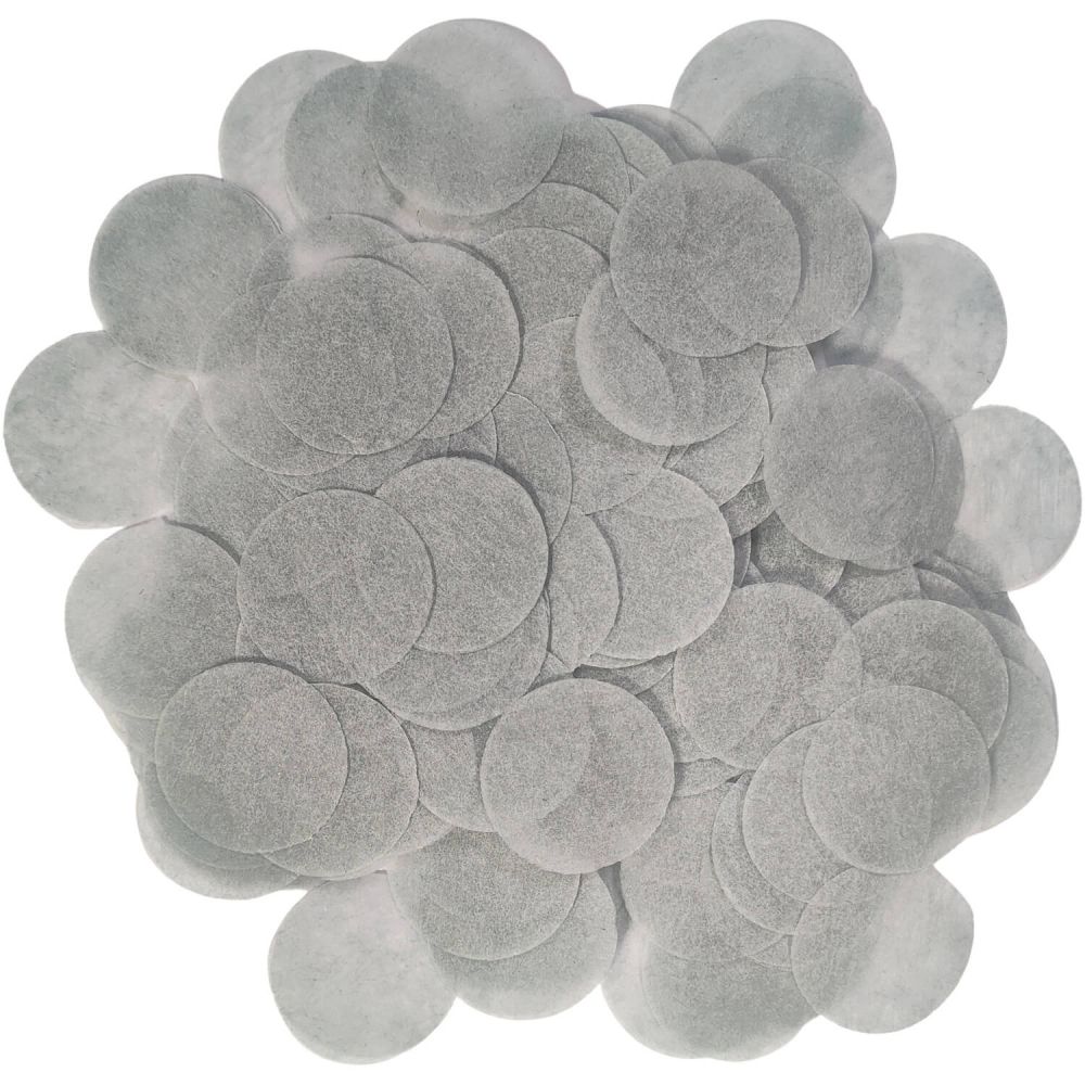 Confetti 20 g - 2.5cm Paper Grey
