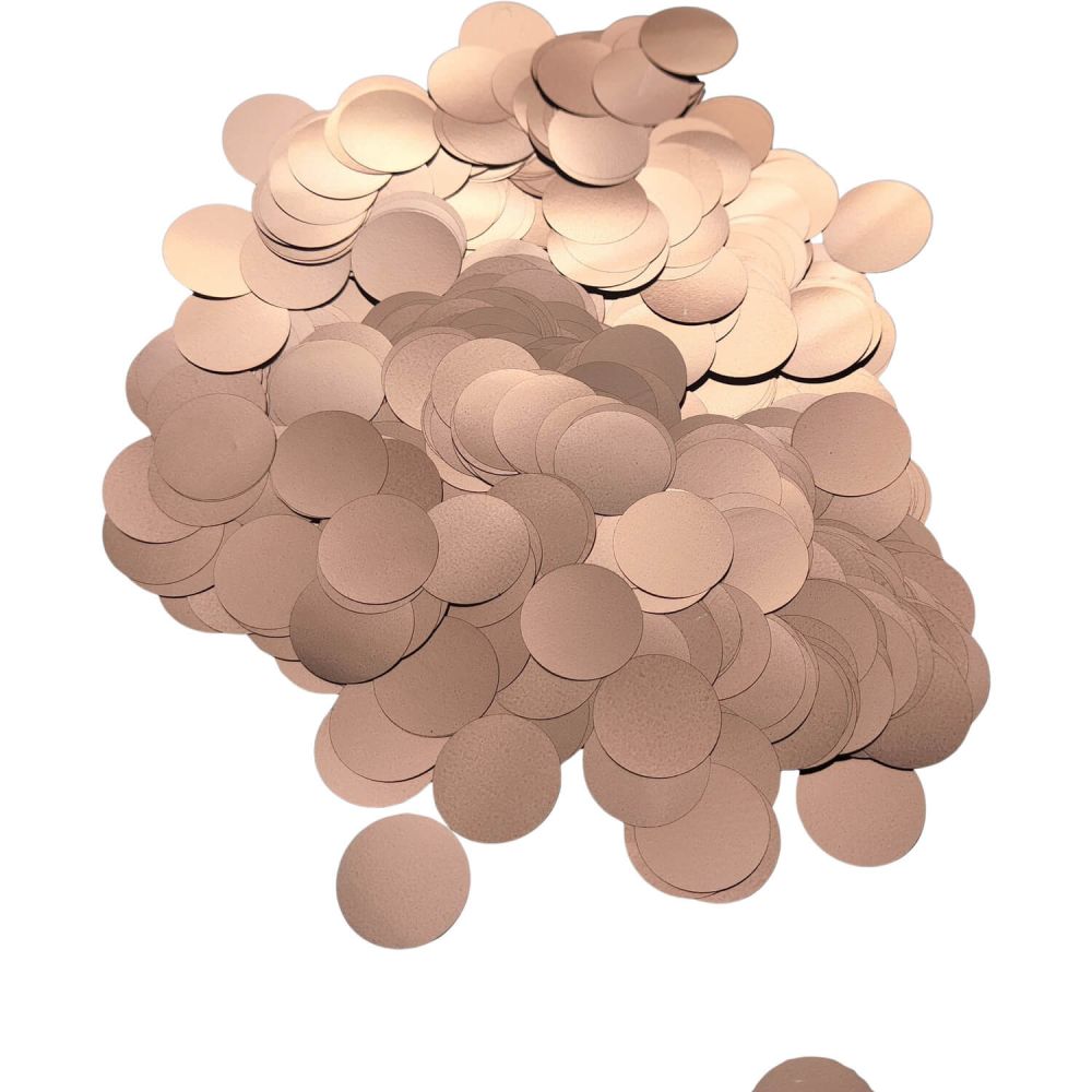 Confetti 20 g - 1.5cm Metallic Rose Gold