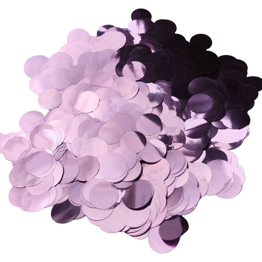 Confetti 20 g - 1.5cm Metallic Baby Pink