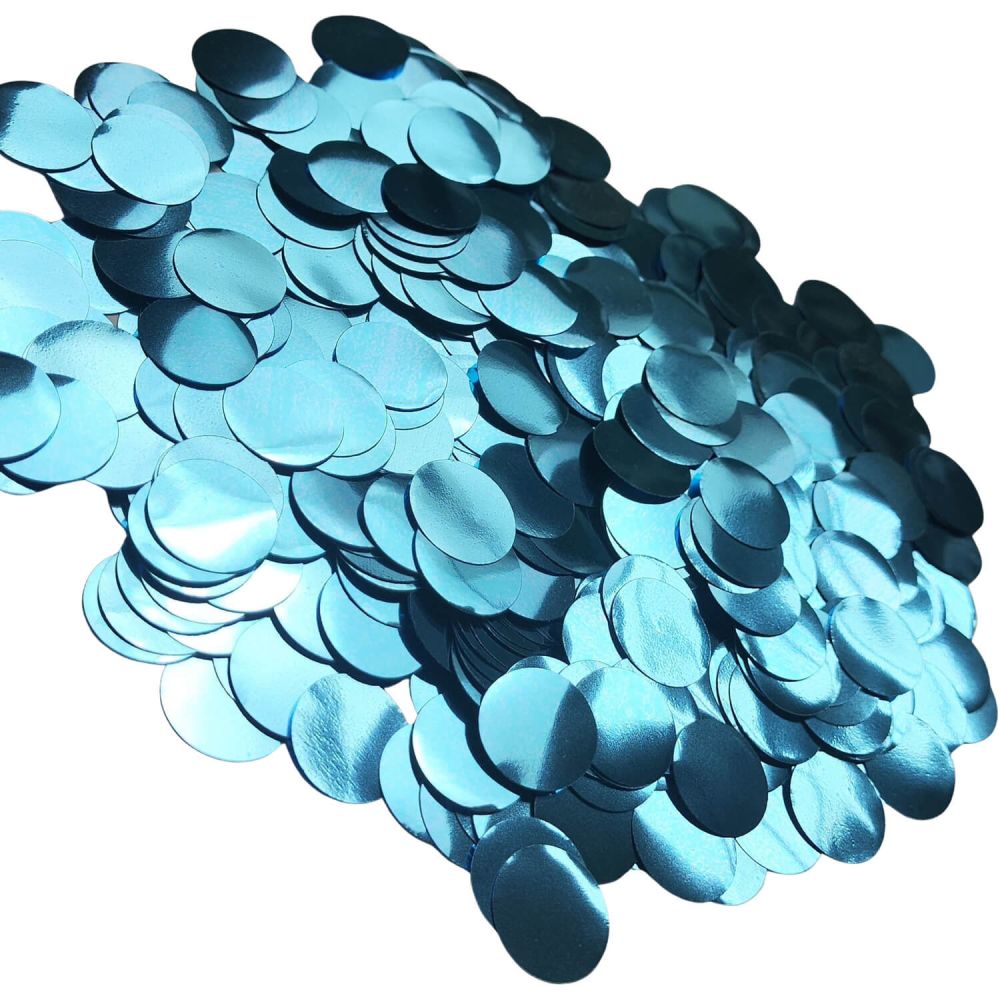 Confetti 20 g - 1.5cm Metallic Baby Blue