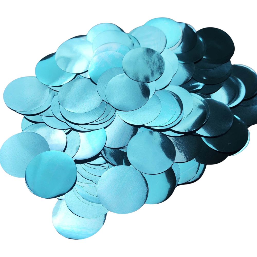 Confetti 200 g - 2.5cm Metallic Baby Blue