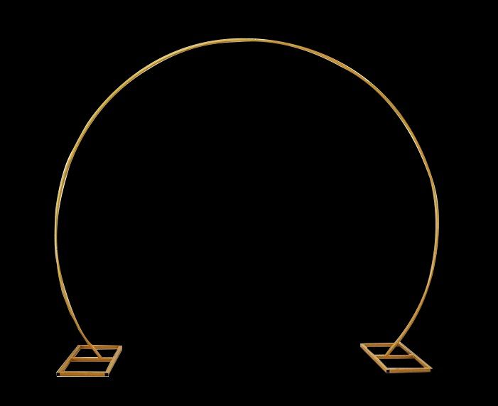 9 ft Balloon Hoop Metal Frame Gold