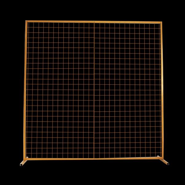 6.5 ft Metal Mesh Background Gold