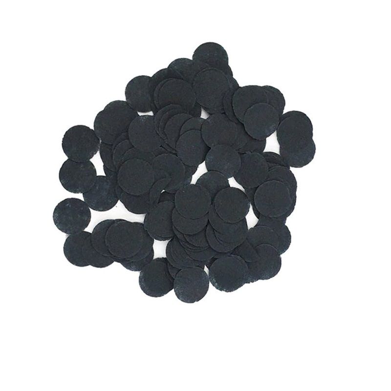 2.5cm Paper Confetti Dots Black (15g)