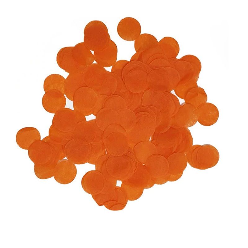 2.5cm Paper Confetti Dots Orange (15g)