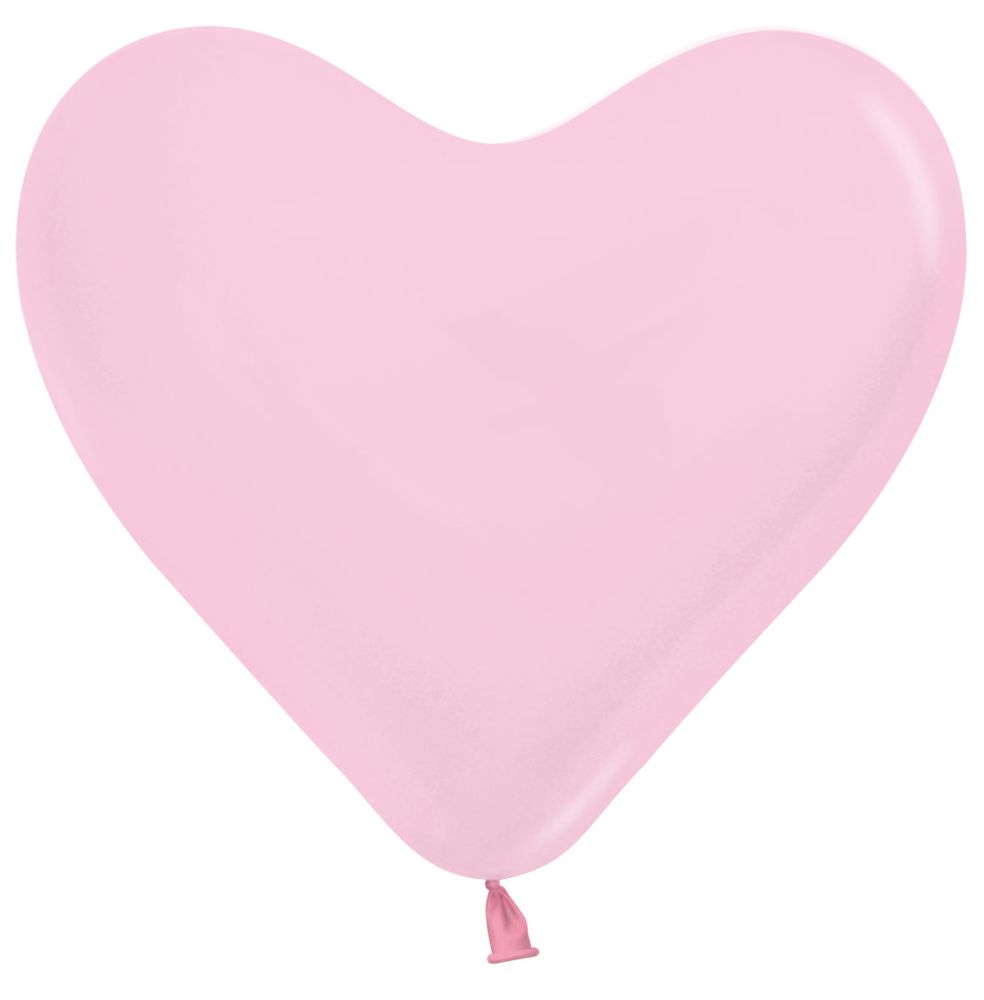 06" Fashion Pink Heart (50pcs) Sempertex Balloons