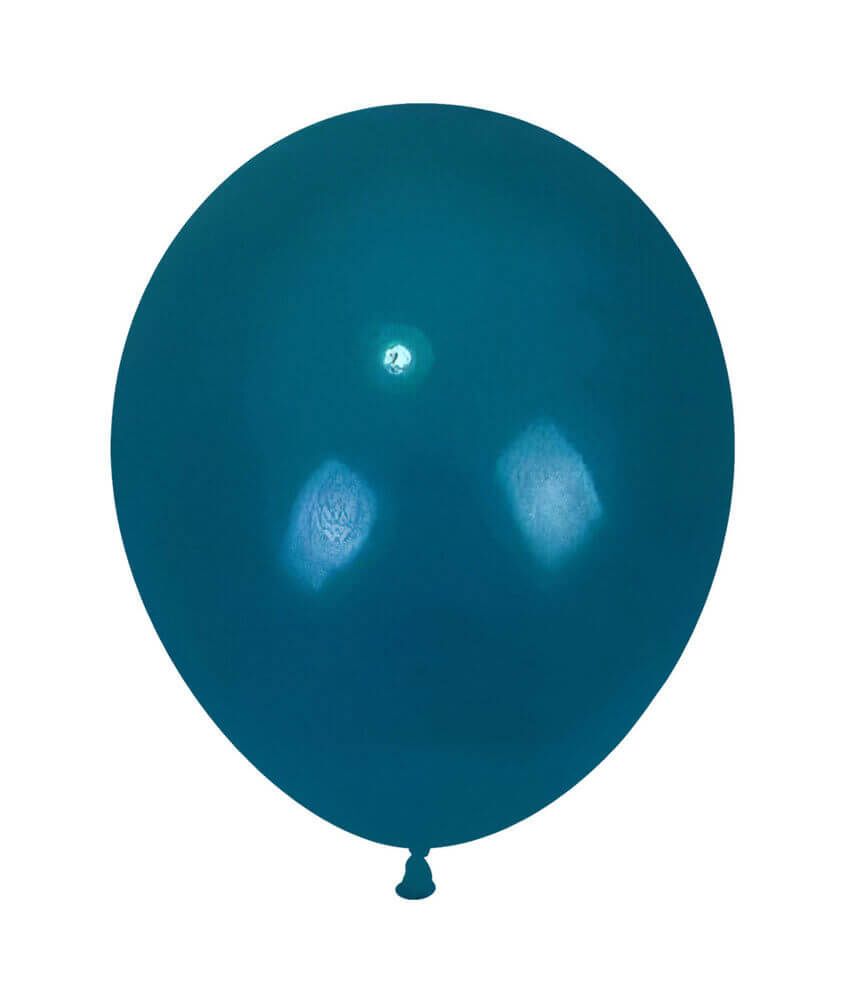 05" Retro Vintage Peacock Blue (50pcs) Celetex Balloons