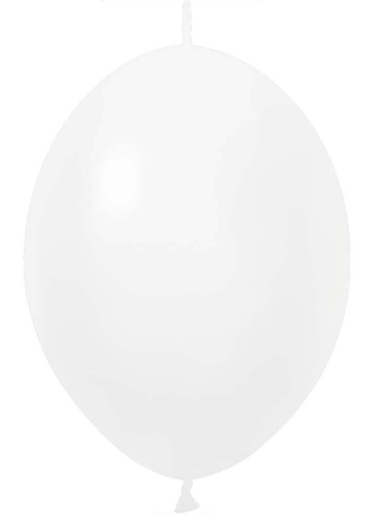 12" Standard White Linking (50pcs) Celetex Balloons